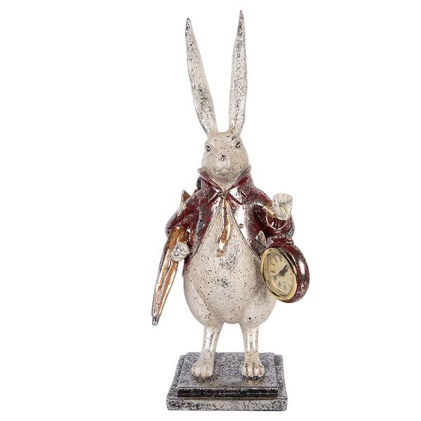 Dekorationsfigur Kaninchen 53431 Beige - Kunststoff - 12 x 38 x 15 cm