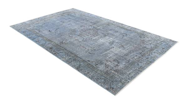 Tapis Ultra Vintage CDXLI Bleu - Laine - 152 x 1 x 272 cm