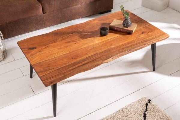 Couchtisch ORGANIC LIVING Braun - Akazie - 110 x 45 x 60 cm