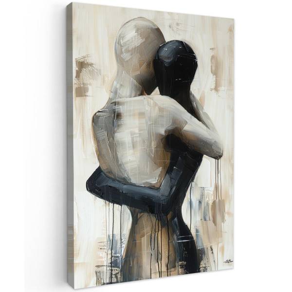 TABLEAU SUR TOILE Amour 80 x 120 cm
