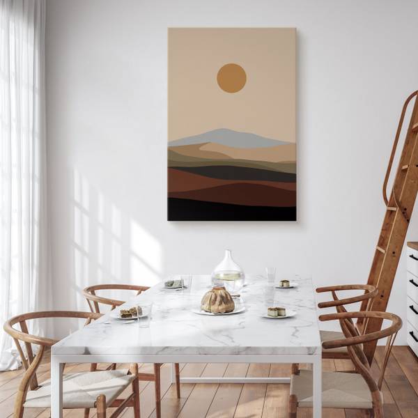 Leinwandbild Sonne 40 x 60 x 60 cm