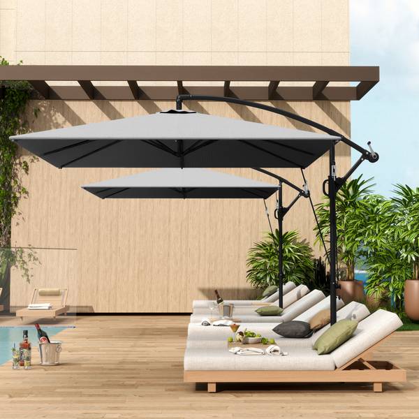 Parasol à pied déporté 84D-419V00GY Gris