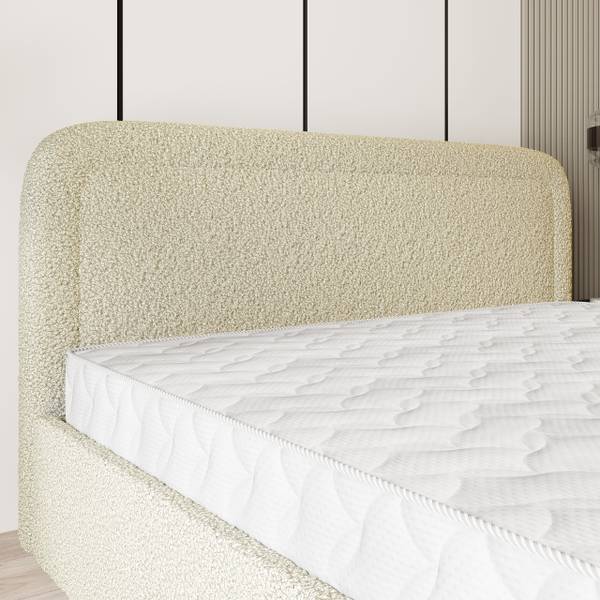Polsterbett BENIRA QUELLE 02 Creme - Liegefläche Breite: 160 cm