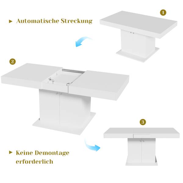 Esstisch BB1805 Weiß