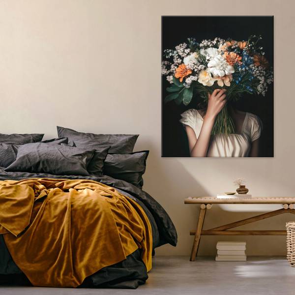 Leinwandbild Frau 40 x 60 x 2 cm