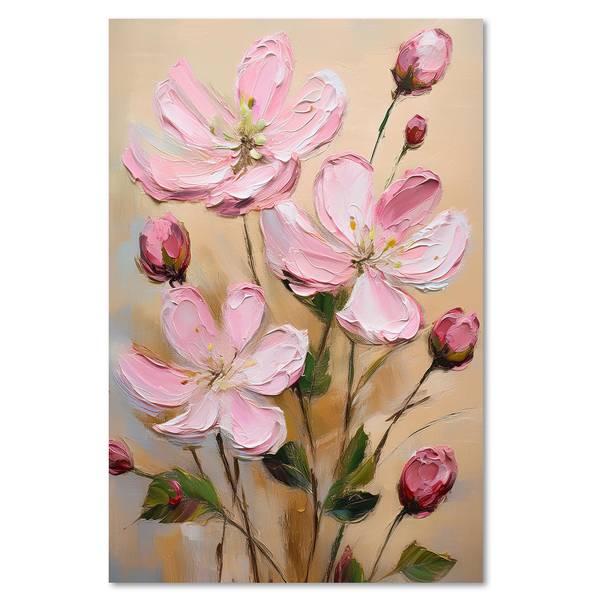 Wandbild gemalte blumen kaufen