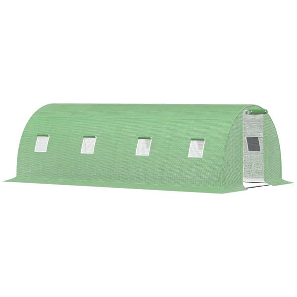 Gewächshaus 845-619V02 Grün - Kunststoff - 300 x 200 x 600 cm