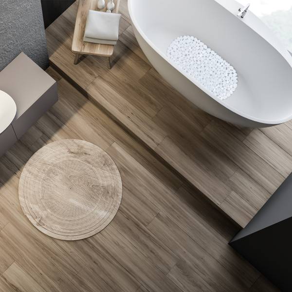 Badewanneneinlage Steinoptik Grau - PVC - 67 x 1 x 35 cm