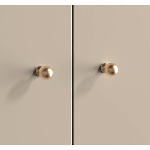 Kleiderschrank SALOU-131-2 Beige - Holzwerkstoff - 92 x 190 x 53 cm