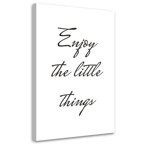 Tableau déco inscription apprécie les 80 x 120 cm