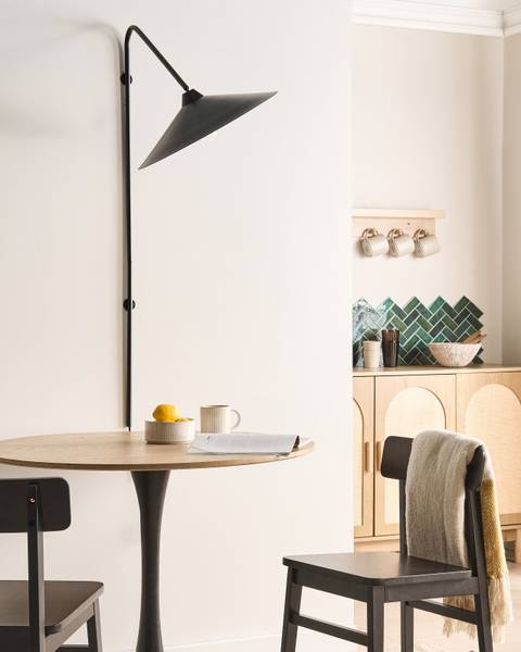 Wandlamp NENTON zwart - metaal - 60 x 120 x 45 cm