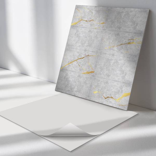 Fliesen Eleganter Marmor 4er Set 50 x 50 cm