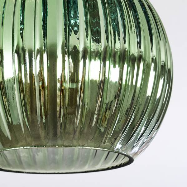 Deckenleuchte Cesaro Blau - Gold - Grün - Aluminium - Klarglas - 31 x 28 x 70 cm
