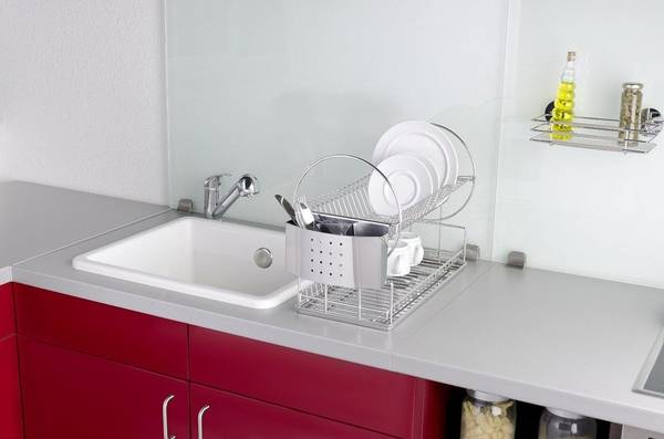 Geschirrabtropfer Exclusiv Duo Edelstahl - Silber