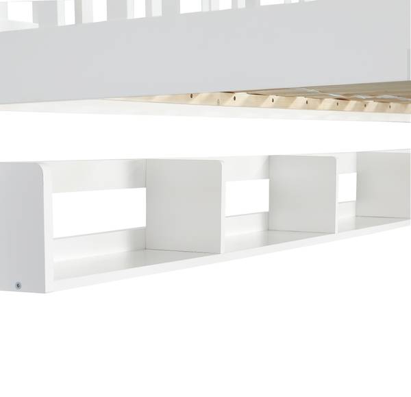Etagenbett Ida Weiß - Massivholz - 95 x 152 x 204 cm