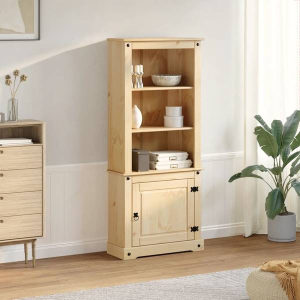 Highboard DE9620 Braun - Massivholz - 74 x 170 x 38 cm