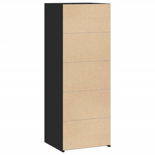 Highboard DE4740 Schwarz - Tiefe: 45 cm