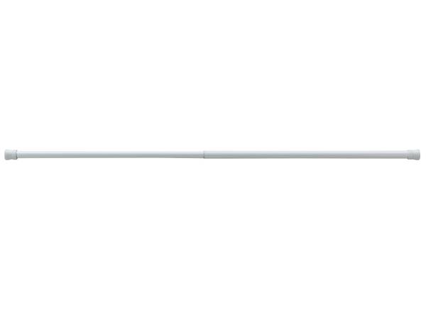 Duschvorhangstange Weiß - Metall - 140 x 3 x 3 cm
