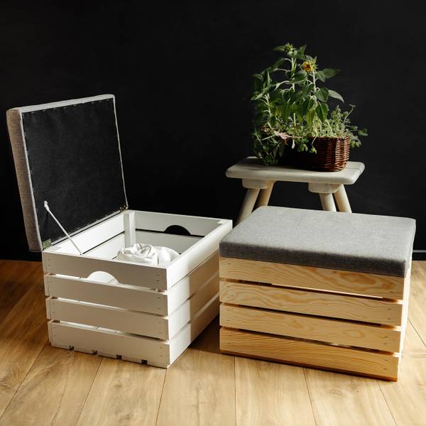 Sitzhocker Asien Beige