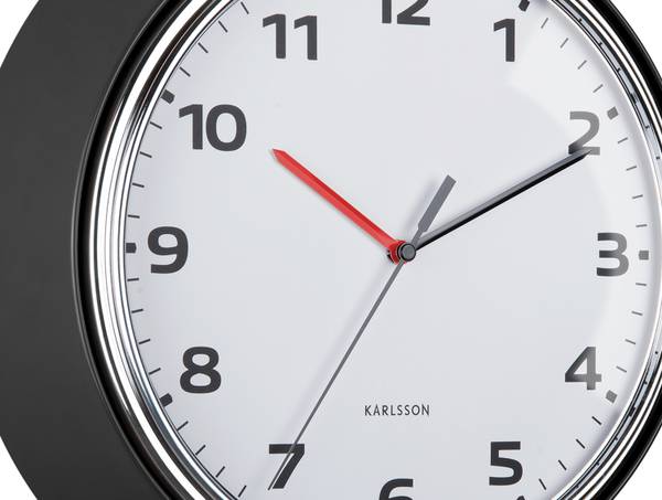Wanduhr Wall Schwarz