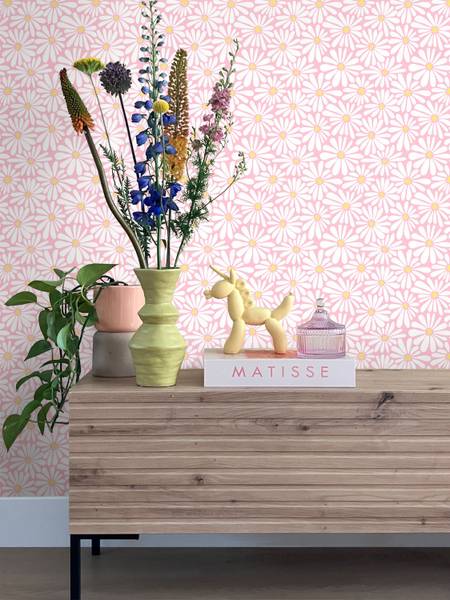 Tapete 131813 Pink - Papier - 53 x 1005 x 53 cm