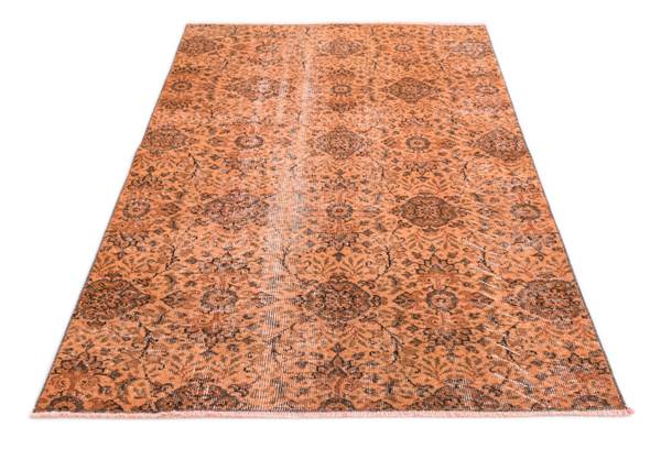 Vloerkleed Ultra Vintage DCLXXV oranje - wol - 114 x 1 x 196 cm