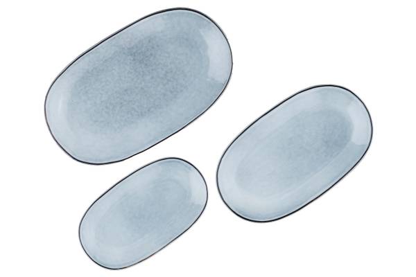 Plateau de service CLOUD Blanc - Céramique - 24 x 13 x 39 cm