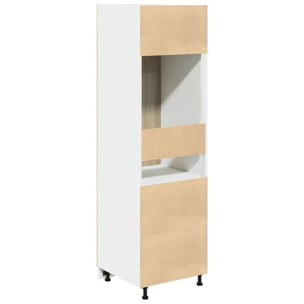Kühlumbauschrank XT5602 Braun - Holzwerkstoff - 57 x 207 x 60 cm