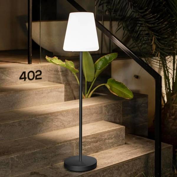 Akkuleuchte LOLA SLIM 120 Grau - Weiß - ABS - 13 x 119 x 13 cm