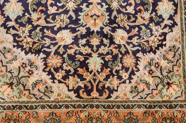 Orientteppich Premium Blau - Seide - 95 x 1 x 156 cm