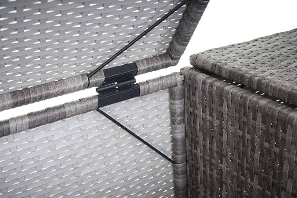 3er-Mülltonnenverkleidung E25 Grau