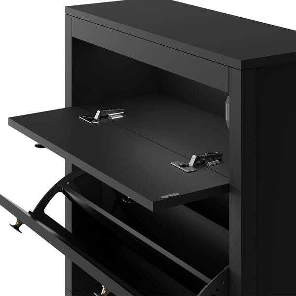 Schuhschrank Aron 54256 Schwarz