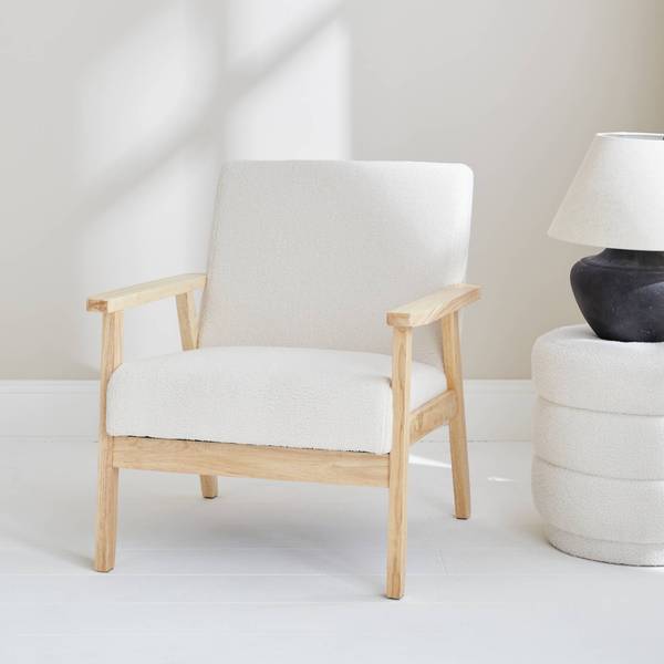 Sessel Weiß - Textil - 69 x 73 x 64 cm