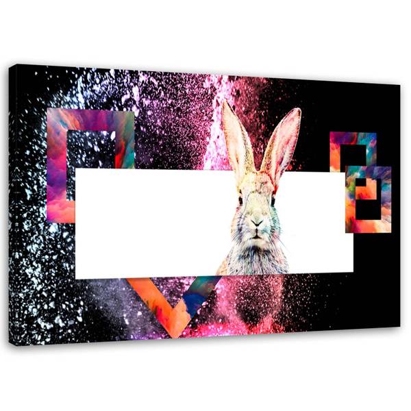 Wandbild kaninchen 100 x 70 cm