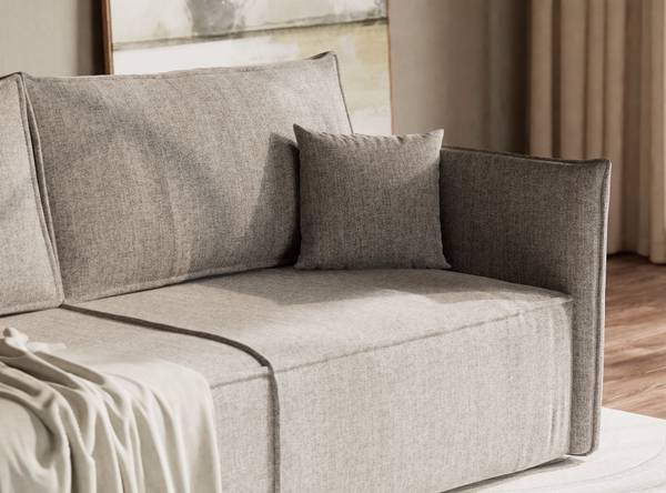 Canapé convertible Obra Beige - Gris