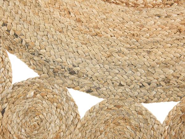 Teppich GOLGEN Beige - Naturfaser - 120 x 120 x 120 cm