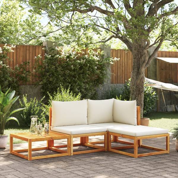 Loungeset 3037868-2 set van 4 beige - crèmekleurig