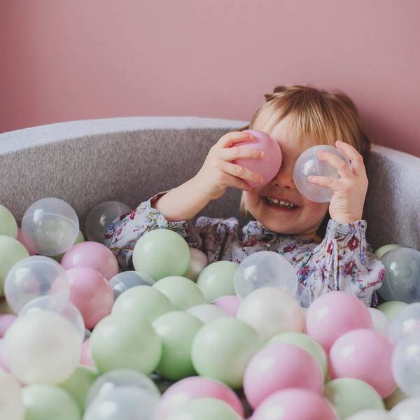 Bällebad Baby - Bällepool für Kinder Orangerot