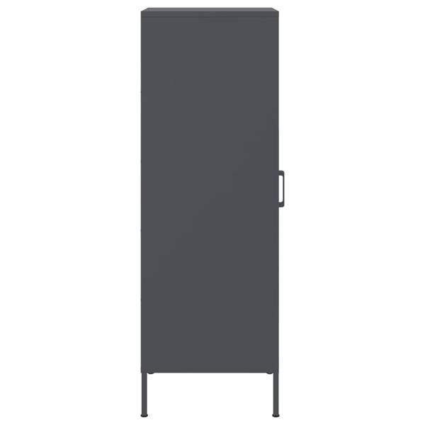 Highboard DE9102 Grau - Metall - 39 x 113 x 36 cm