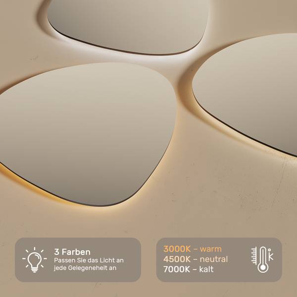 Badspiegel MAG123 74 x 74 cm