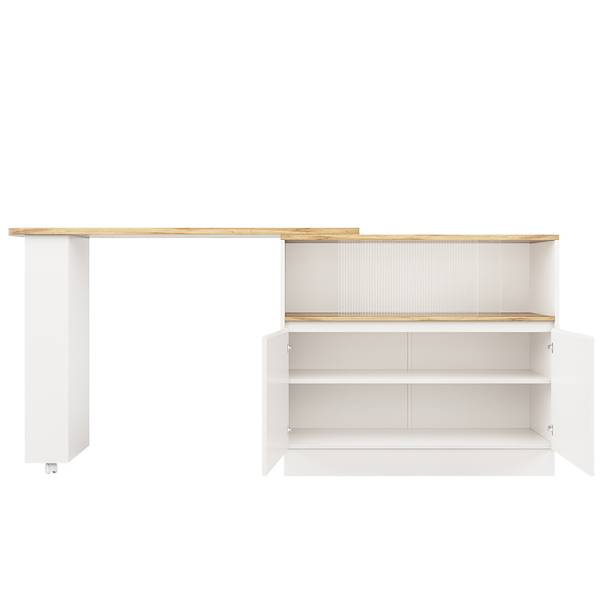 Barschrank VERTEXVEXX Weiß - Holzwerkstoff - 100 x 45 x 90 cm