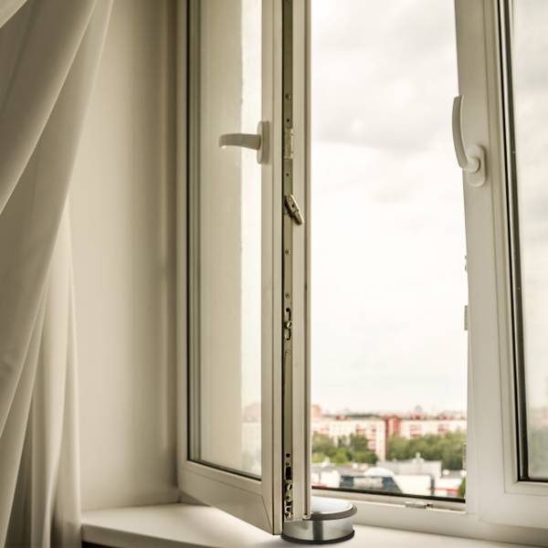 Edelstahl Türstopper im 4er Set Schwarz - Silber - Metall - Naturfaser - Kunststoff - 11 x 5 x 11 cm