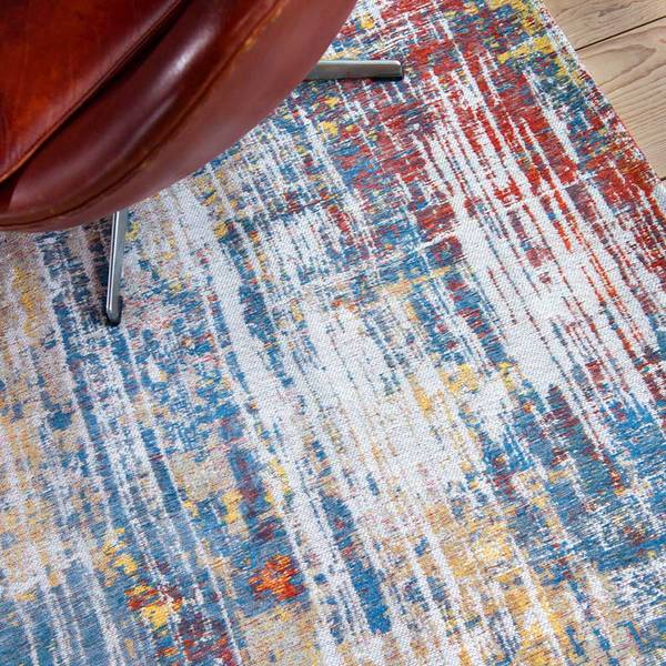 Kurzflorteppich Streaks Montauk Multi Baumwolle / Polyester - 170 x 240 cm