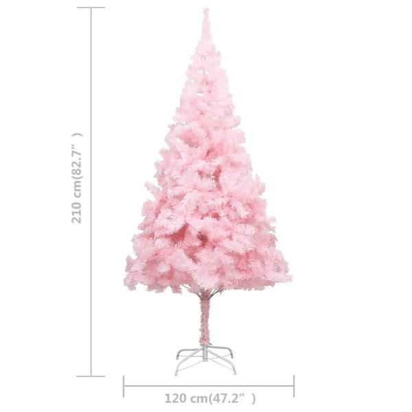Künstlicher Weihnachtsbaum 3008888_4 Pink - Stahl - PVC - 120 x 210 x 120 cm