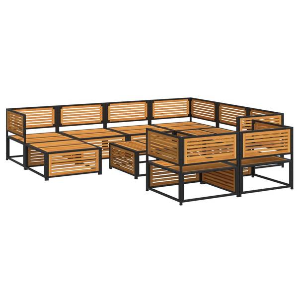 Garten Lounge Set 3033768-29 (10-teilig) Anthrazit
