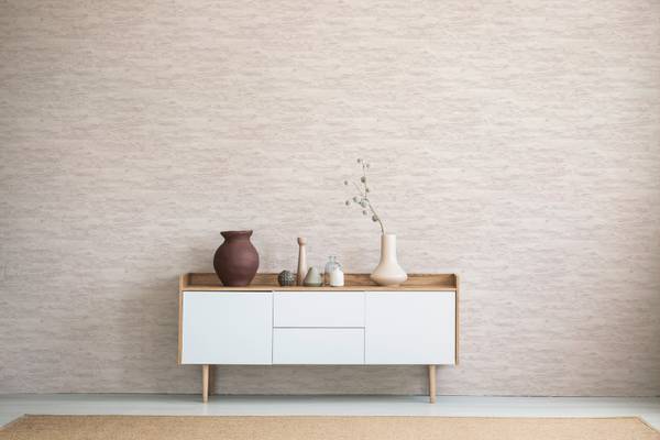 Vliestapete 3098 Stein Optik Struktur Weiß - Fleece - 53 x 1005 x 1 cm