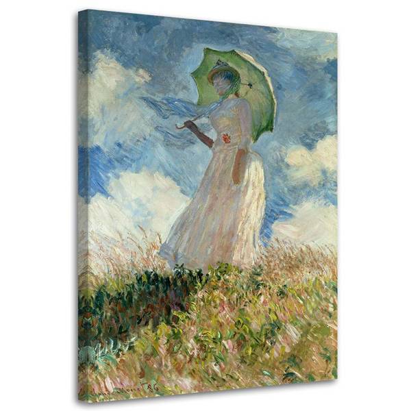 Wandbild frau mit regenschirm nach links 60 x 90 cm