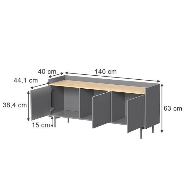 TV-meubel Velina 56364 grijs