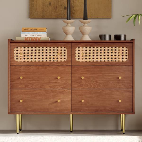 Sideboard Delmo Braun - Holzwerkstoff - Metall - 120 x 90 x 40 cm
