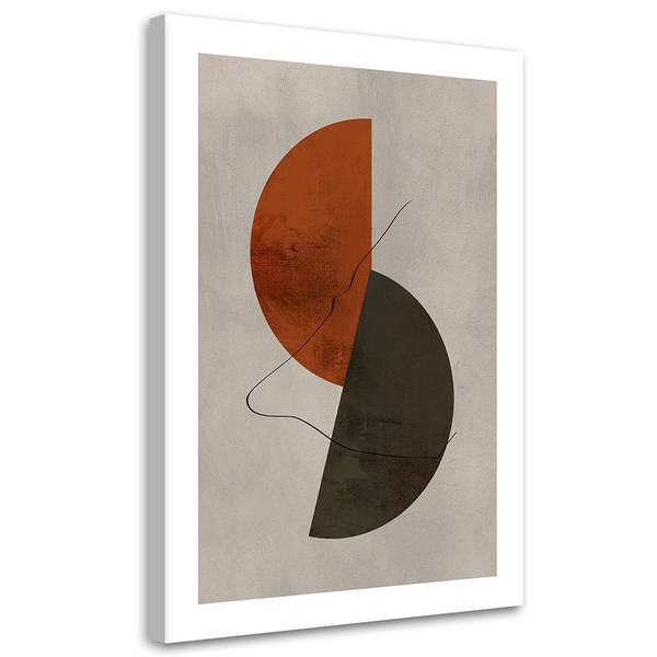 Tableau déco demi-cercles de style boho 80 x 120 cm